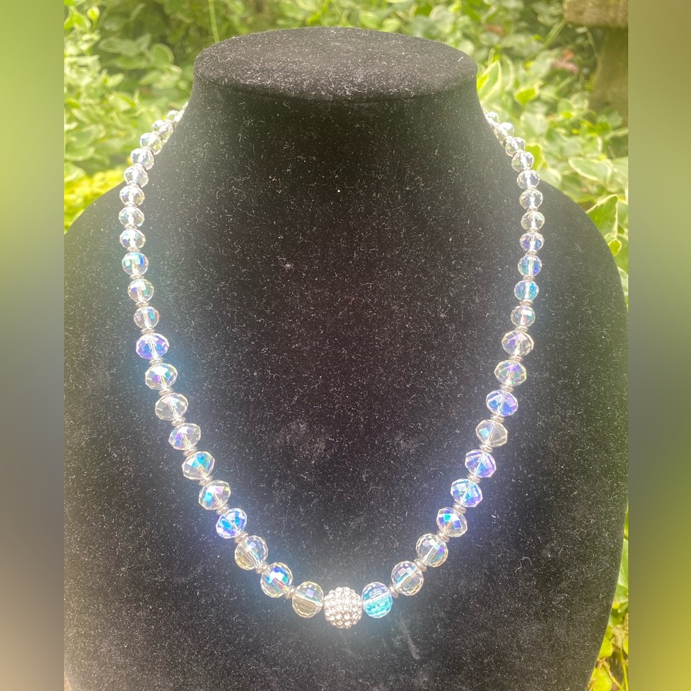 Charming Charlie Crystal Necklace With Gemstone Detailing